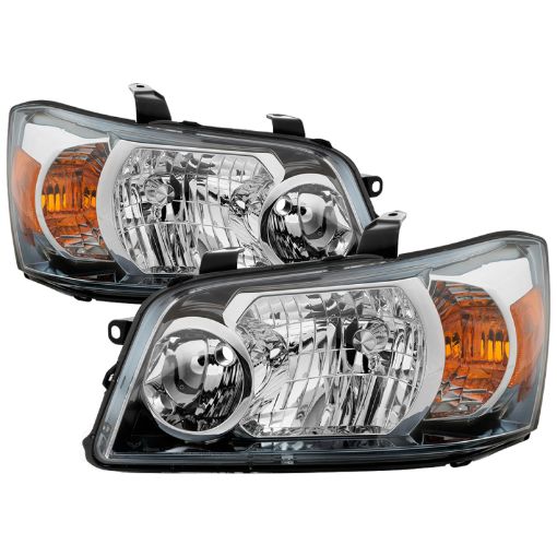 Picture of Xtune Toyota Highlander 04 - 06 (Non Hybrid Models) OEM Style Headlights Chrome HD - JH - THIGH04 - AM - C