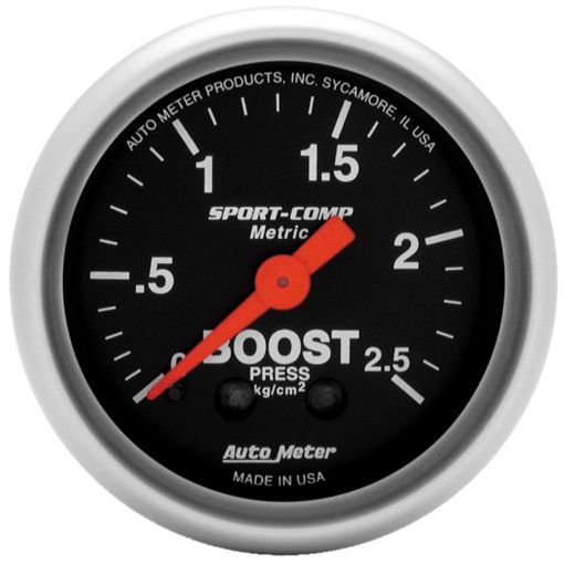 Picture of Autometer Sport - Comp 52mm METRIC 0 - 2.5kgCm2 Mechanical Gauge
