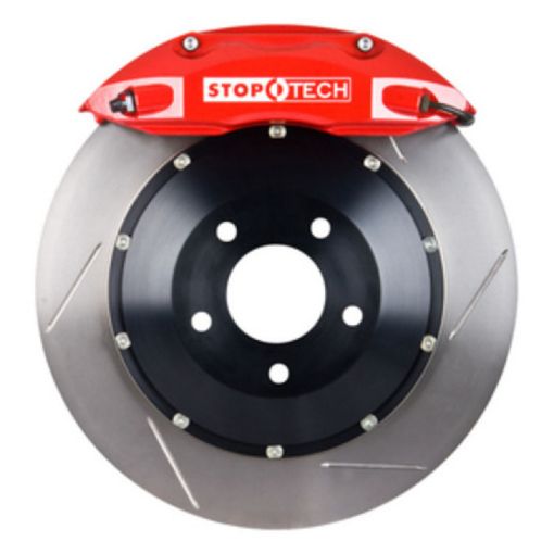 Picture of StopTech 06 - 08 350Z (Non - Track) 09 - 10 Nissan 370Z Sport Model Only Rear BBK w Red ST - 41 Calipers