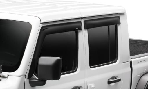 Picture of AVS 2018 Jeep Wrangler Unlimited (4 - Door) Ventvisor Low Profile Window Deflectors 4pc - Smoke