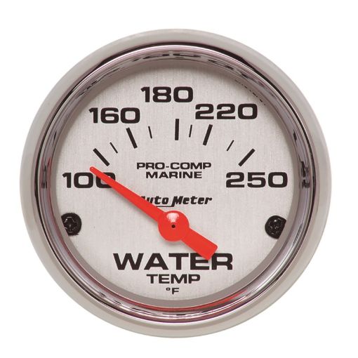 Picture of Autometer Marine Chrome Ultra - Lite 2 - 116in 100 - 250 Degrees Electric Water Temperature Gauge