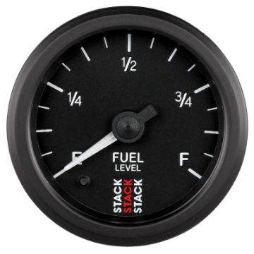 Picture of Autometer Stack Instruments 52mm 0 - 280 Ohm Programmable Pro Stepper Motor Fuel Level Gauge - Black