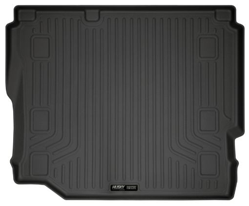Picture of Husky Liners 19 - 24 Jeep Wrangler JLU WeatherBeater Black Rear Cargo Liner