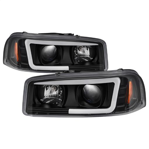 Picture of Spyder GMC Sierra 150025003500 99 - 06 V2 Projector Headlights - DRL - Black PRO - YD - CDE00V2 - LB - BK