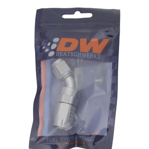 Picture of DeatschWerks 6AN Female Swivel 45 - Degree Hose End CPE