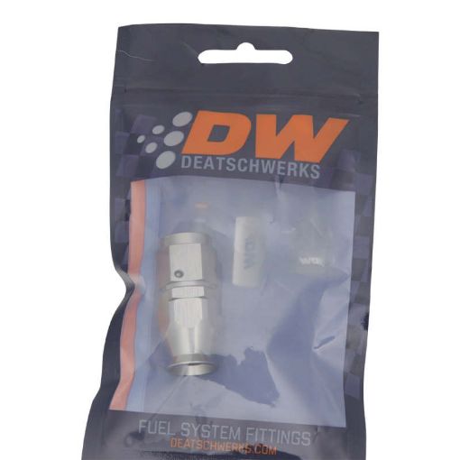Picture of DeatschWerks 6AN Female Swivel Straight Hose End PTFE (Incl. 1 Olive Insert)
