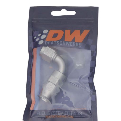 Picture of DeatschWerks 6AN Female Swivel 90 - Degree Hose End PTFE (Incl. 1 Olive Insert)