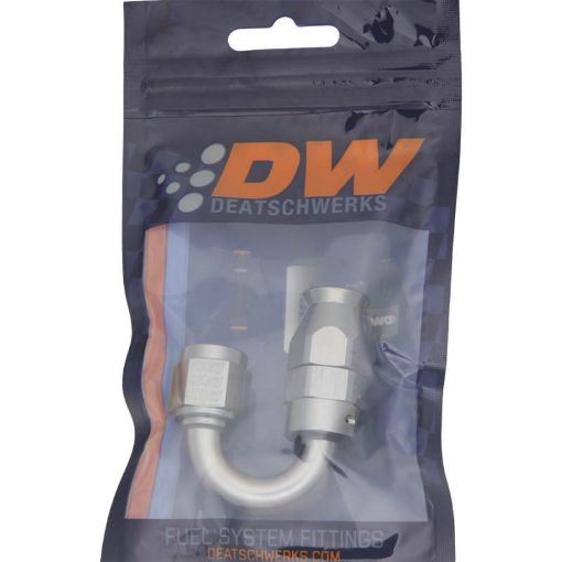 Picture of DeatschWerks 6AN Female Swivel 180 - Degree Hose End PTFE (Incl. 1 Olive Insert)