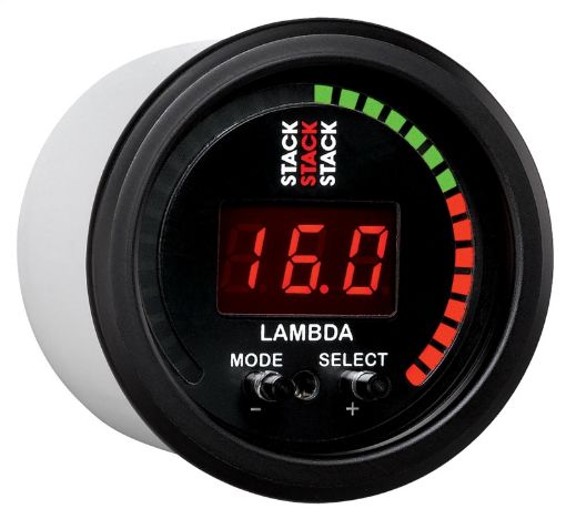 Picture of Autometer Stack Instruments 52mm Wideband Air - Fuel Ratio (LAMBDA) Gauge - Black