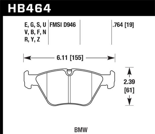 Picture of Hawk 03 - 06 BMW M3 06 - 08 BMW Z4 01 - 05 BMW 330i DTC - 50 Race Front Brake Pads