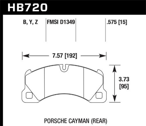 Picture of Hawk 10 - 16 Porsche Panamera 08 - 15 Porsche Cayenne LTS Street Front Brake Pads