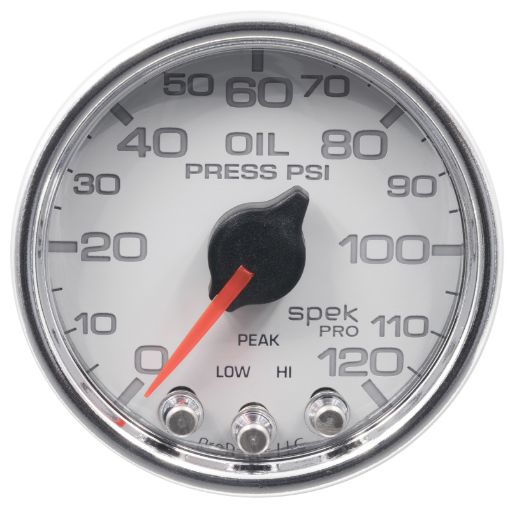 Picture of Autometer Spek - Pro 2 - 116in 0 - 120 PSI Digital Stepper Motor wPeak Warn Oil Pressue Gauge