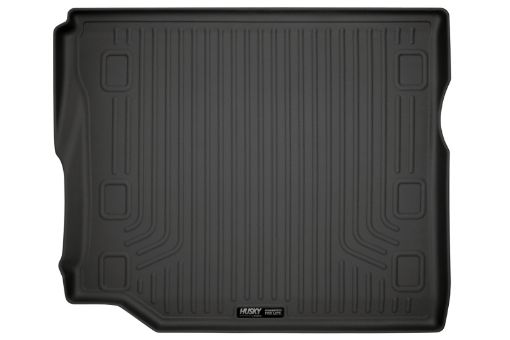 Picture of Husky Liners 19 - 24 Jeep Wrangler JLU WeatherBeater Black Rear Cargo Liner