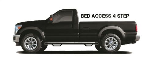 Picture of N - Fab Nerf Step 17 - 18 Ford F - 250F - 350 Regular Cab 8ft Bed - Tex. Black - Bed Access - 3in