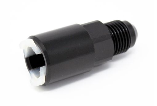 Picture of Torque Solution Push - On Quick Disconnect Adapter Fitting 516in SAE to - 6AN Male Flare