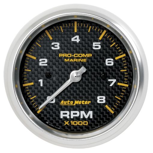 Picture of Autometer Marine Carbon Fiber 3 - 38in 8k RPM Tachometer