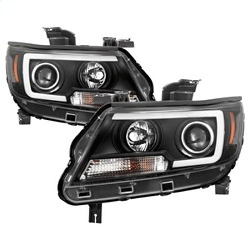 Picture of Spyder 15 - 17 Chevy Colorado Projector Headlights - Light Bar LED - Black (PRO - YD - CCO15 - LBDRL - BK)