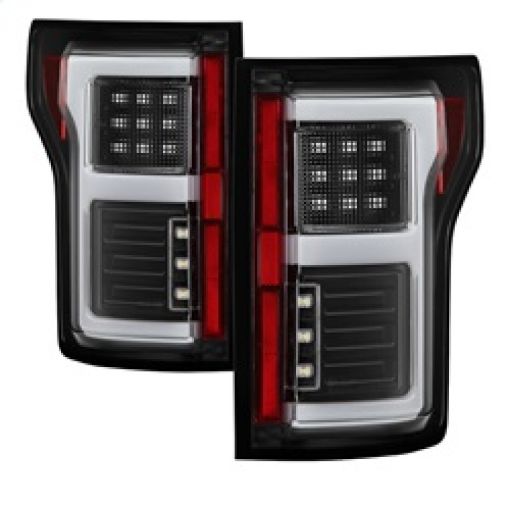 Picture of Spyder 15 - 18 Ford F - 150 Light Bar LED Tail Lights (wBlind Spot) - Black (ALT - YD - FF15015BS - LBLED - BK)