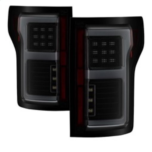 Picture of Spyder 15 - 17 Ford F - 150 LED Tail Lights (wBlind Spot) - Black Smoke (ALT - YD - FF15015BS - LBLED - BSM)
