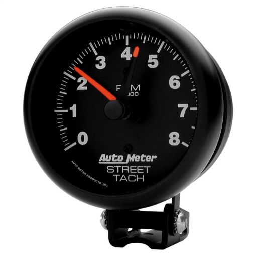 Picture of Autometer Z - Series 3 - 34in 8K RPM Pedestal w Red Line Tachometer Gauge