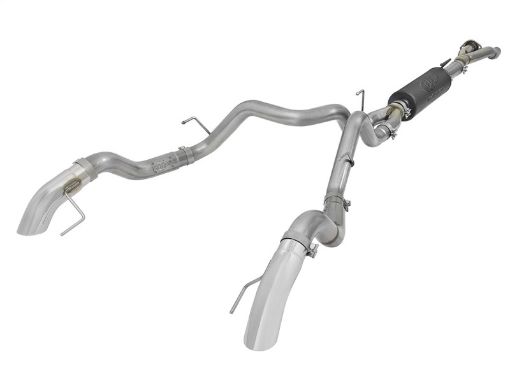 Picture of aFe MACH Force - XP Cat - Back Exhaust w Dual Hi - Tuck Pol Tips 17 - 18 Ford F - 150 Raptor V6 - 3.5L