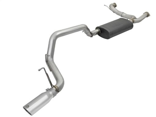 Picture of aFe MACHForce XP 3in 304 - SS Exhaust Cat - Back 10 - 17 Nissan Patrol (Y62) V8 - 5.6L HO w Polished Tip