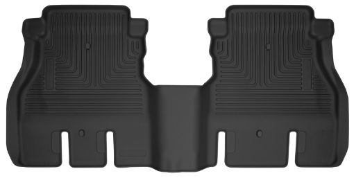Picture of Husky Liners 19 - 24 JLU Jeep Wrangler 4 Door X - Act Contour Black Floor Liners (2nd Seat)