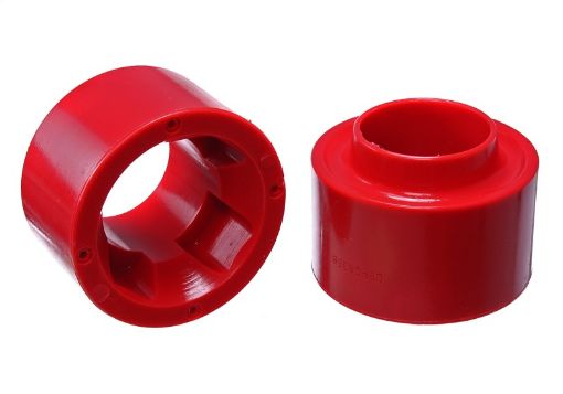 Picture of Energy Suspension 07 - 17 Jeep Wrangler (JK) Red Front Coil Spring Spacer 1 - 34in Lift Set