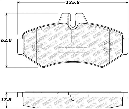 Picture of StopTech 02 - 11 Mercedes G500 Street Select Rear Brake Pads