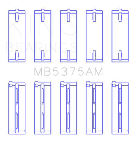 Picture of King Toyota 2ZZGE Crankshaft Main Bearing Set