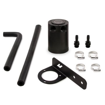 Picture of Mishimoto 2016 Honda Civic 1.5L Turbo Baffled Oil Catch Can Kit - Black (PCV Side)
