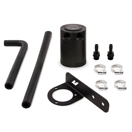 Picture of Mishimoto 2016 Honda Civic 1.5L Turbo Baffled Oil Catch Can Kit - Black (PCV Side)