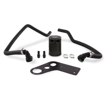 Picture of Mishimoto 2015 Ford Mustang GT Baffled Oil Catch Can Kit - Black