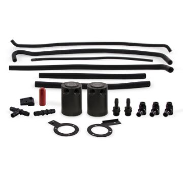 Picture of Mishimoto 08 - 14 Subaru STI Baffled Oil Catch Can Kit - Black