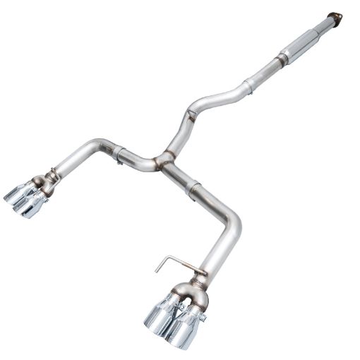 Picture of AWE Tuning Subaru WRXSTI VAGV Sedan Track Edition Exhaust - Chrome Silver Tips (102mm)