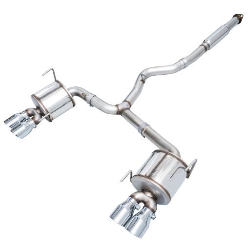 Picture of AWE Tuning Subaru STI VA WRX GV STI GV Sedan Touring Edition Exhaust - Chrome Silver Tip (102mm)