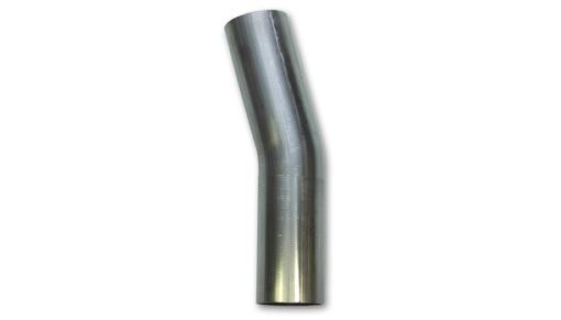 Picture of Vibrant 3.5in OD T304 SS 15 Deg Mandrel Bend 5in Leg Length (5.5in Centerline Radius)