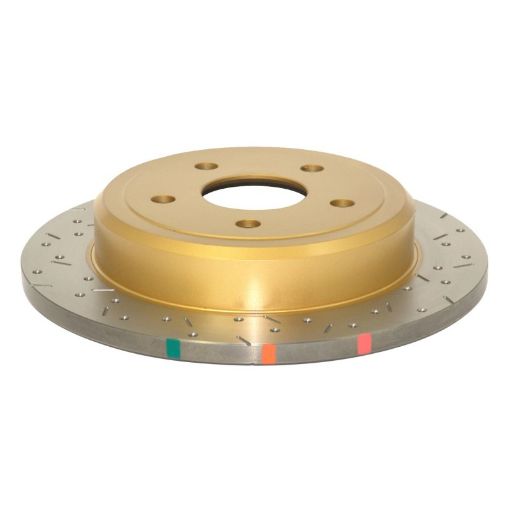 Picture of DBA 04 - 08 Infiniti QX56 04 - 05 Armada 04 - 304 Titan Rear Drilled Slotted 4000 Series Rotor