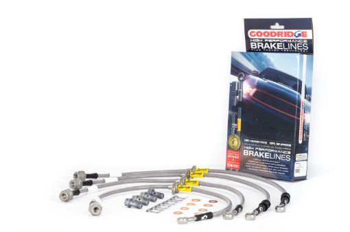Picture of Goodridge 17 - 20 Honda Civic Si (Si Model Only) Stainless Steel Brake Line Kit