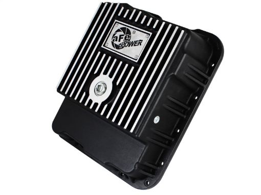 Picture of aFe Transmission Pan (Black w Machined Fins) GM Trucks 99 - 16 (4L60 - E4L60E4L65E4L70E4L75E)