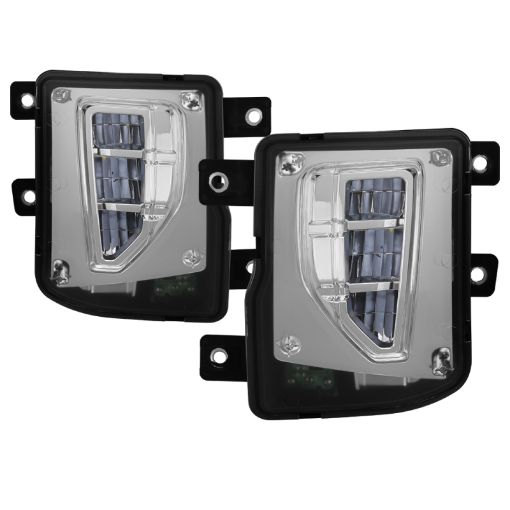 Picture of Spyder 16 - 18 Chevy Silverado 1500 OEM Style Full LED Fog Light wSwitch - Clear (FL - CSIL16 - LED - C)