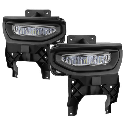 Picture of Spyder 16 - 18 GMC Sierra 1500 OEM Style Full LED Fog Light wSwitch - Clear (FL - GS2016 - LED - C)