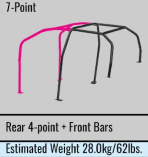 Picture of Cusco Steel Roll Cage 7 - Point 45 - Passenger Through Dash Mitsubishi Evo 10 CZ4A (SO No Cancel)