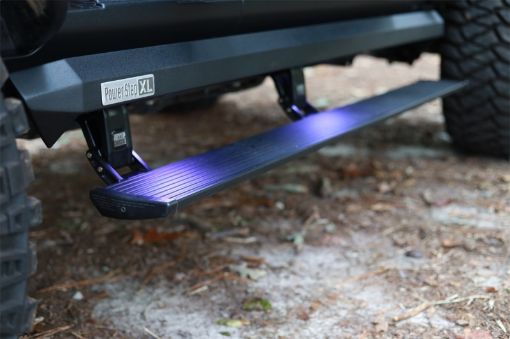Picture of AMP Research 18 - 24 Jeep Wrangler JL 2DR PowerStep XL - Black (Incl OEM Style Illumination)
