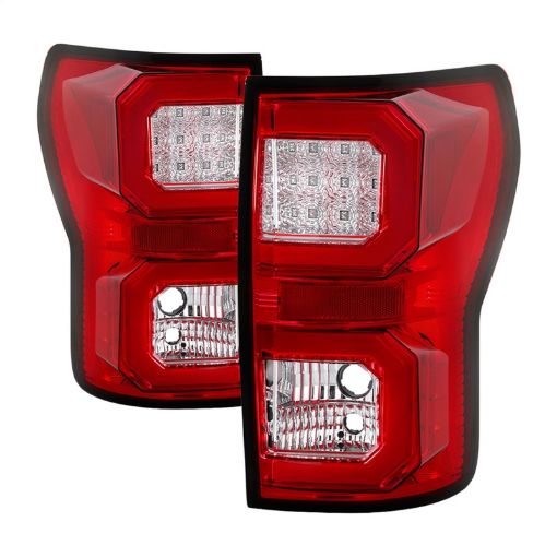 Picture of Spyder 07 - 13 Toyota Tundra V2 Light Bar LED Tail Lights - Red Clear ALT - YD - TTU07V2 - LB - RC