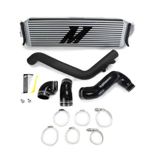 Picture of Mishimoto 2017 Honda Civic Type R Performance Intercooler Kit - Silver Core Black Piping