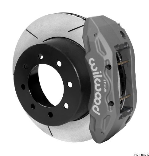 Picture of Wilwood TX6R Rear Kit 15.50in Gray Hard Anodize w Lines 13 - 17 Ford F250F350 4WD