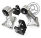 Picture of Innovative 00 - 09 Honda S2000 (F - Series MT) Silver Billet Aluminum Solid Bushing Engine Mount Kit