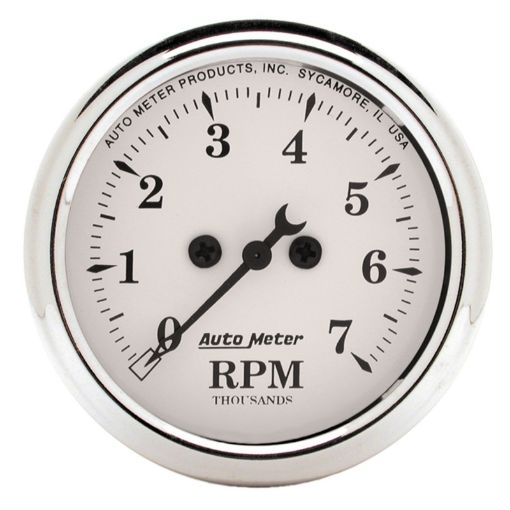 Picture of Autometer 2 116 inch 7000rpm Old Tyme Tachometer (52.4mm)