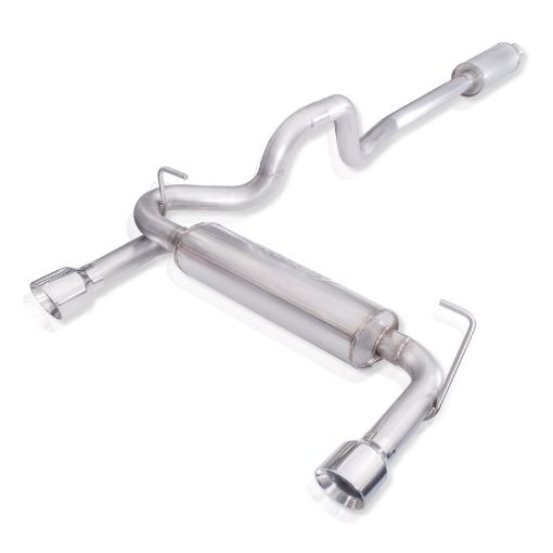 Picture of Stainless Works 2018 Jeep Wrangler JL 304SS Factory Connect 2.5in Cat Back Exhaust System